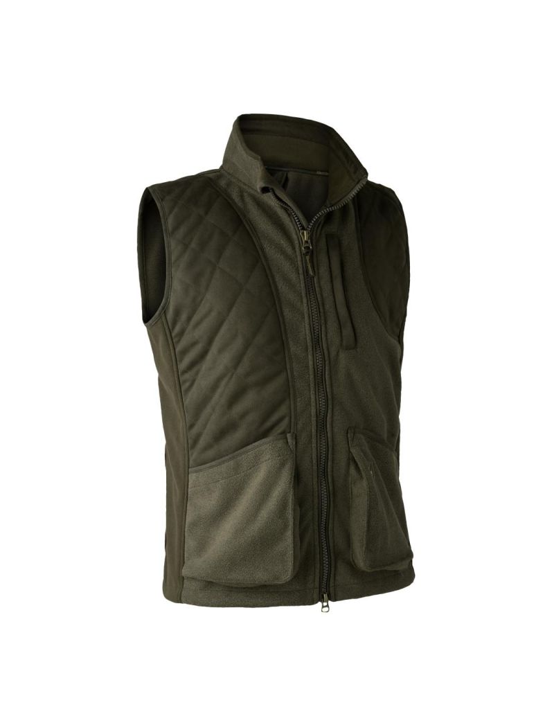 Gamekeeper Bonded Fleece Weste Graphite Green Melange/2XL