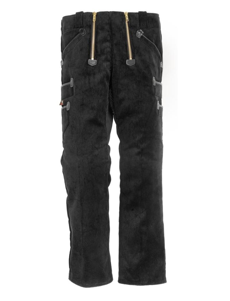 FHB EGON Zunfthose Trenkercord Dreidraht mit Echtleder