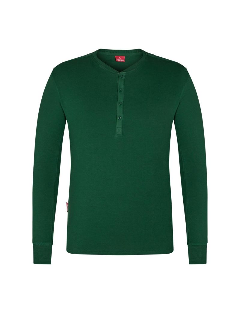 Extend Grandad langarm-Shirt