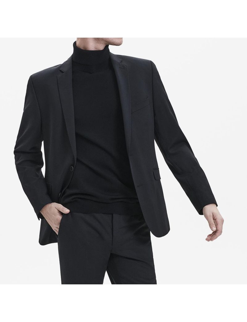 Wollblazer in Modern Fit Charcoal/102