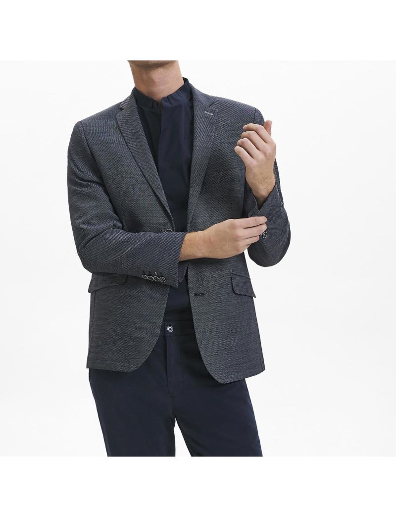 Herrenblazer in Modern Fit Indigo/102