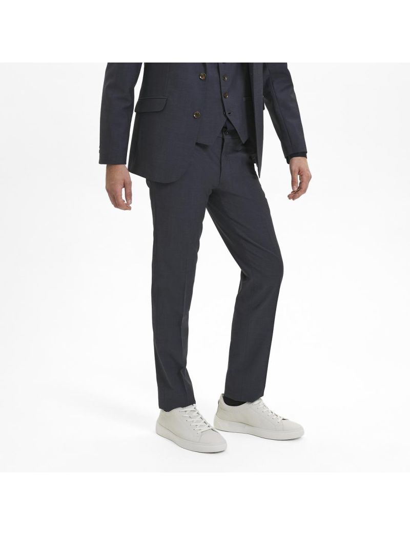 Wollhosen in Fitted Fit Navy/102