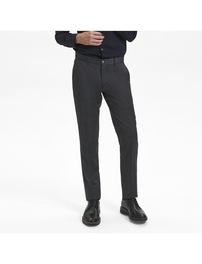 Wollhose in Fitted Fit Tobacco/102