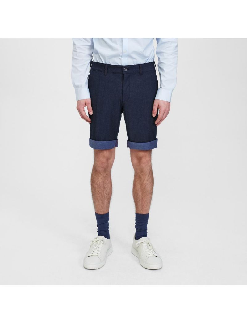Lange Chino Shorts in Fitted Fit Navy/48