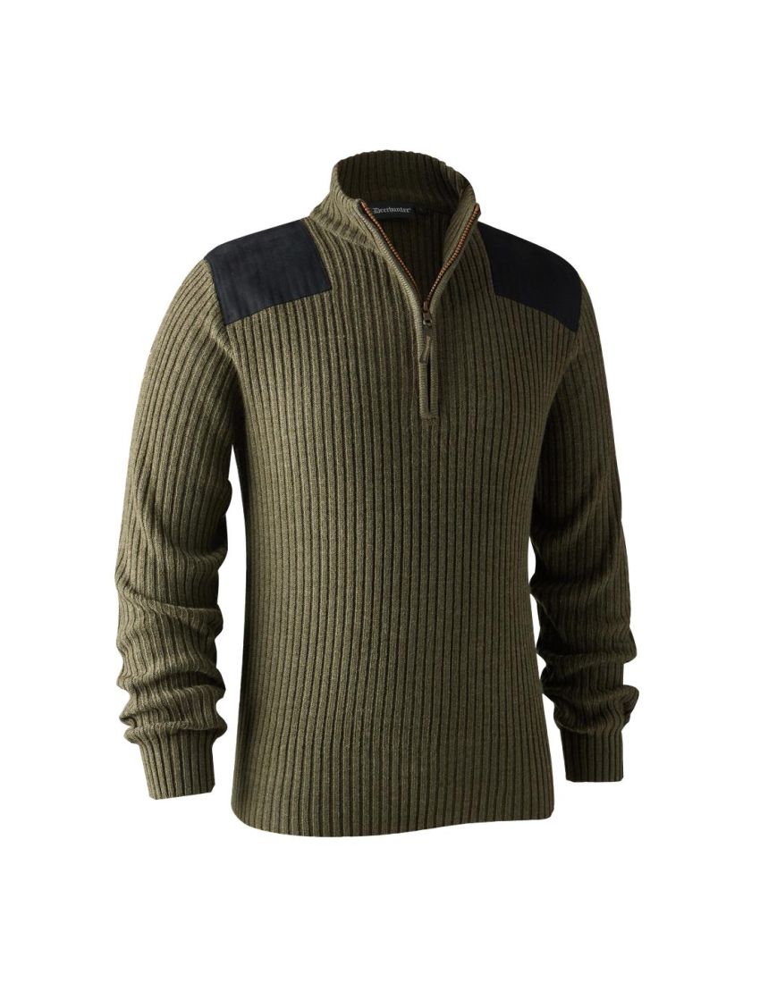 Rogaland Strickpullover mit Reißverschluss