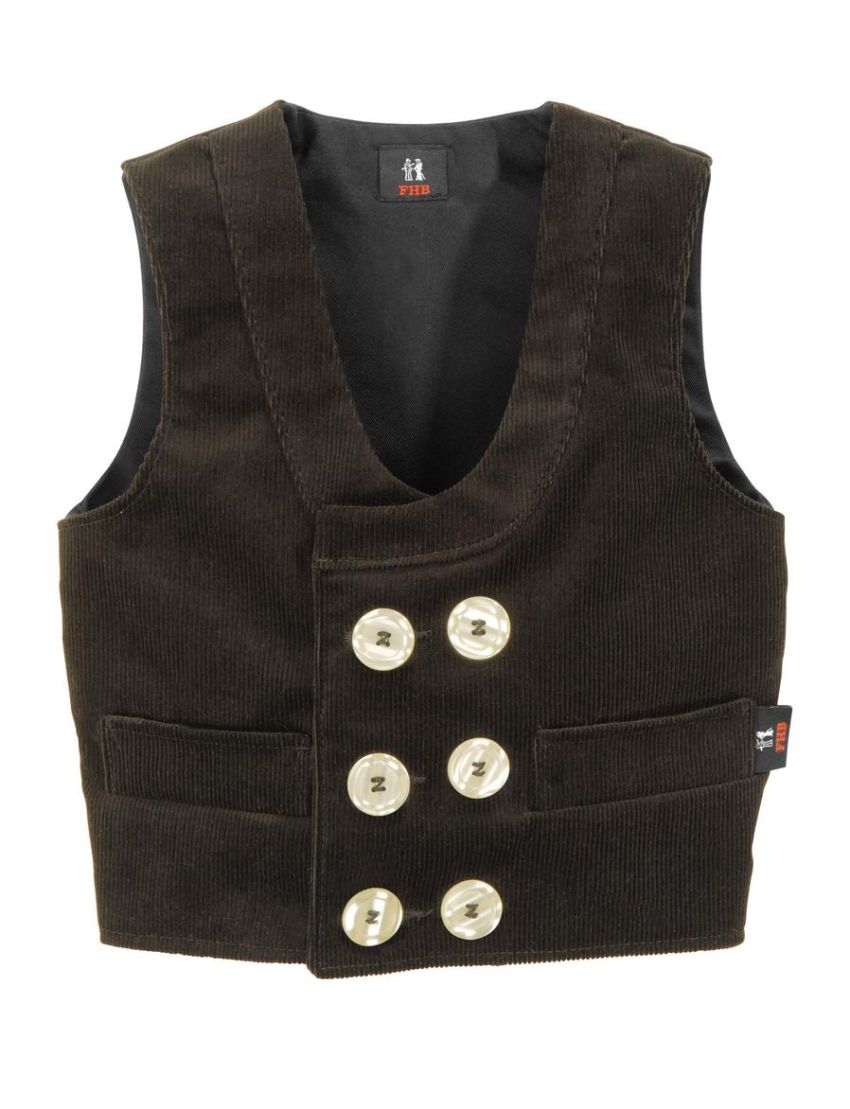 FHB DAVID Kinder-Zunftweste Zwirn-Feincord