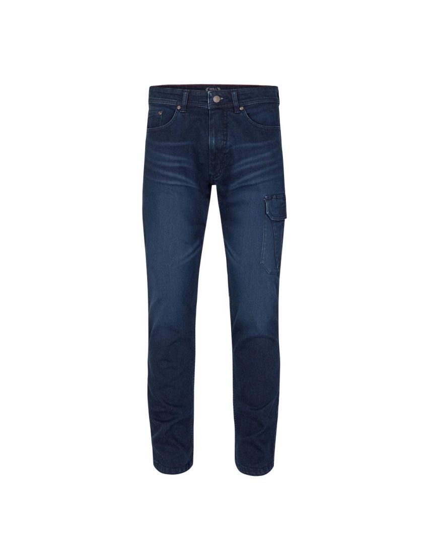 Jeans mit Schenkeltasche