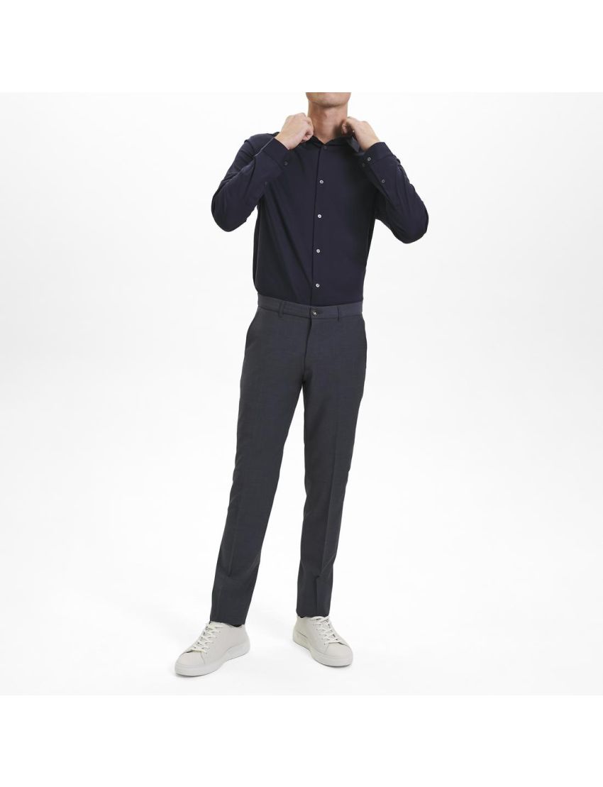 Wollhosen in Fitted Fit Navy/102