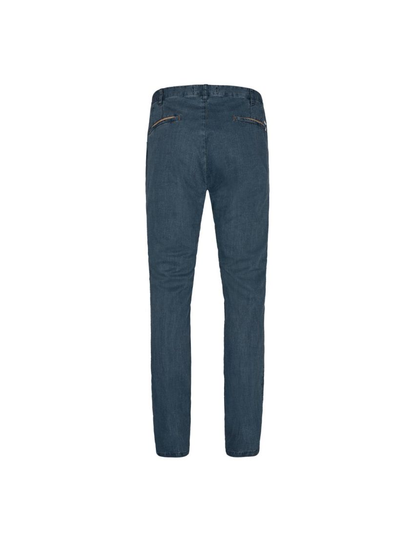 Hose im Wolllook in Fitted Fit Navy/23