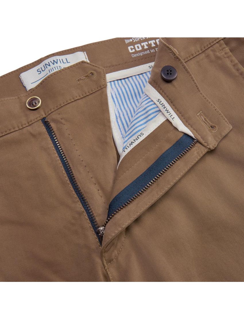 Baumwollhose in Fitted Fit Navy/23