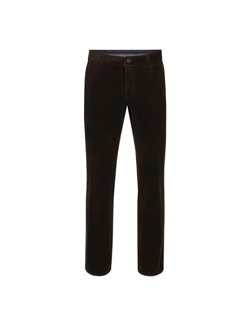 Klassische Cordhosen in Modern Fit Khaki/102