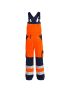 Safety EN ISO 20471 Light Latzhose mit seitlichem Stretchkeil