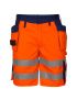 Safety EN ISO 20471 Shorts mit Holstertaschen